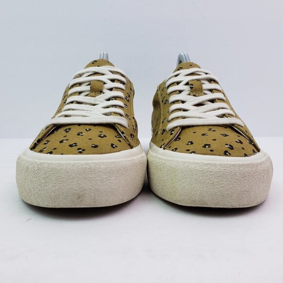 Madewell MWL Sidewalk Womens Size 5 Mini Leopard Recycled Canvas Low Shoes - Picture 6 of 11